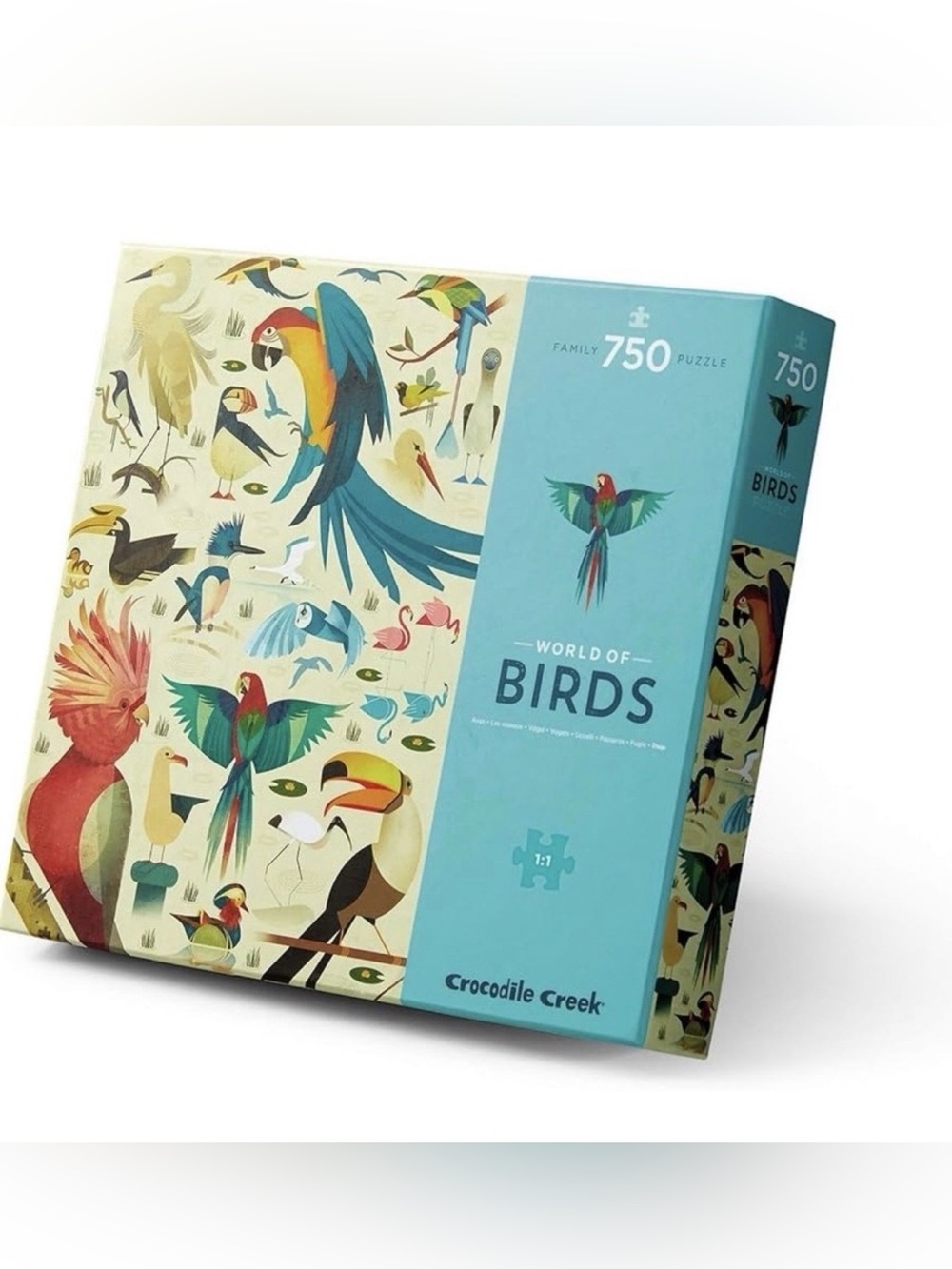 CROCODILE CREEK  World of Birds 750 Piece Jigsaw Puzzle w/ Poster NEW